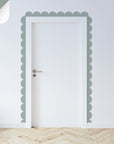 Greens Scalloped Border Decals - Moss - DW14. Borders