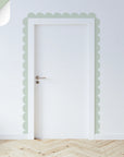 Greens Scalloped Border Decals - Sage - DW14. Borders