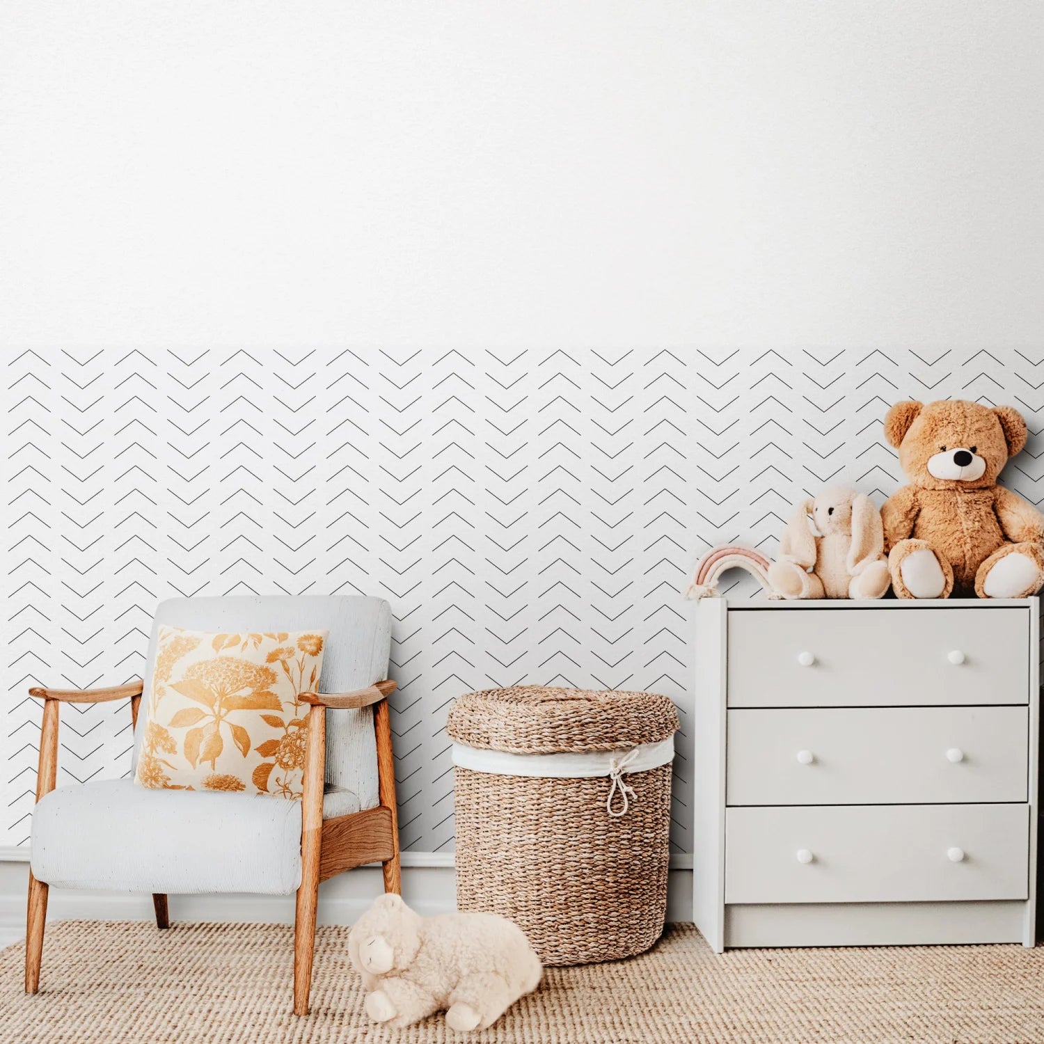 Herringbone Patterned Wall Panels - DW11.