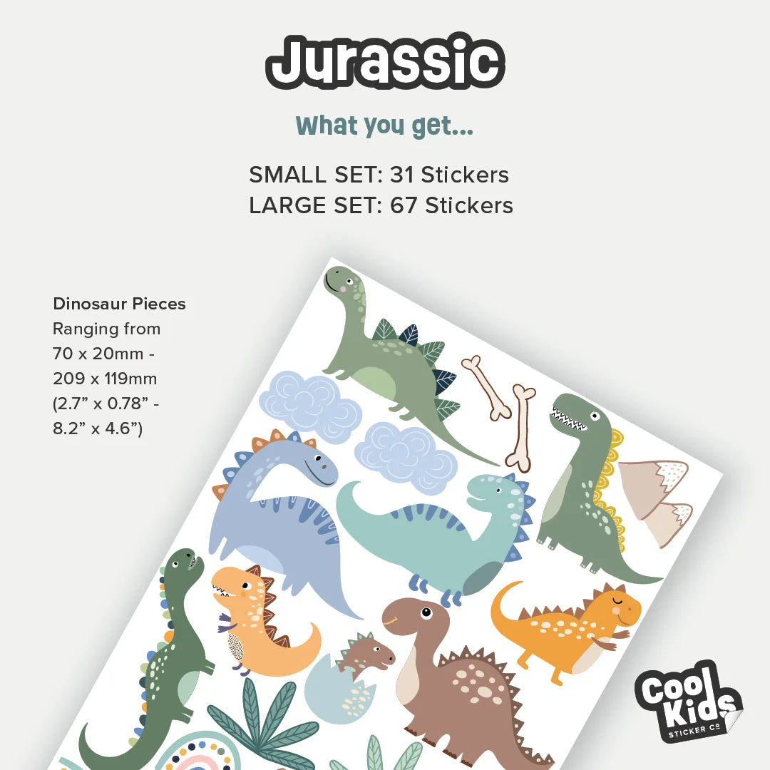 Jurassic Themed Wall Decals - Decals - Animals