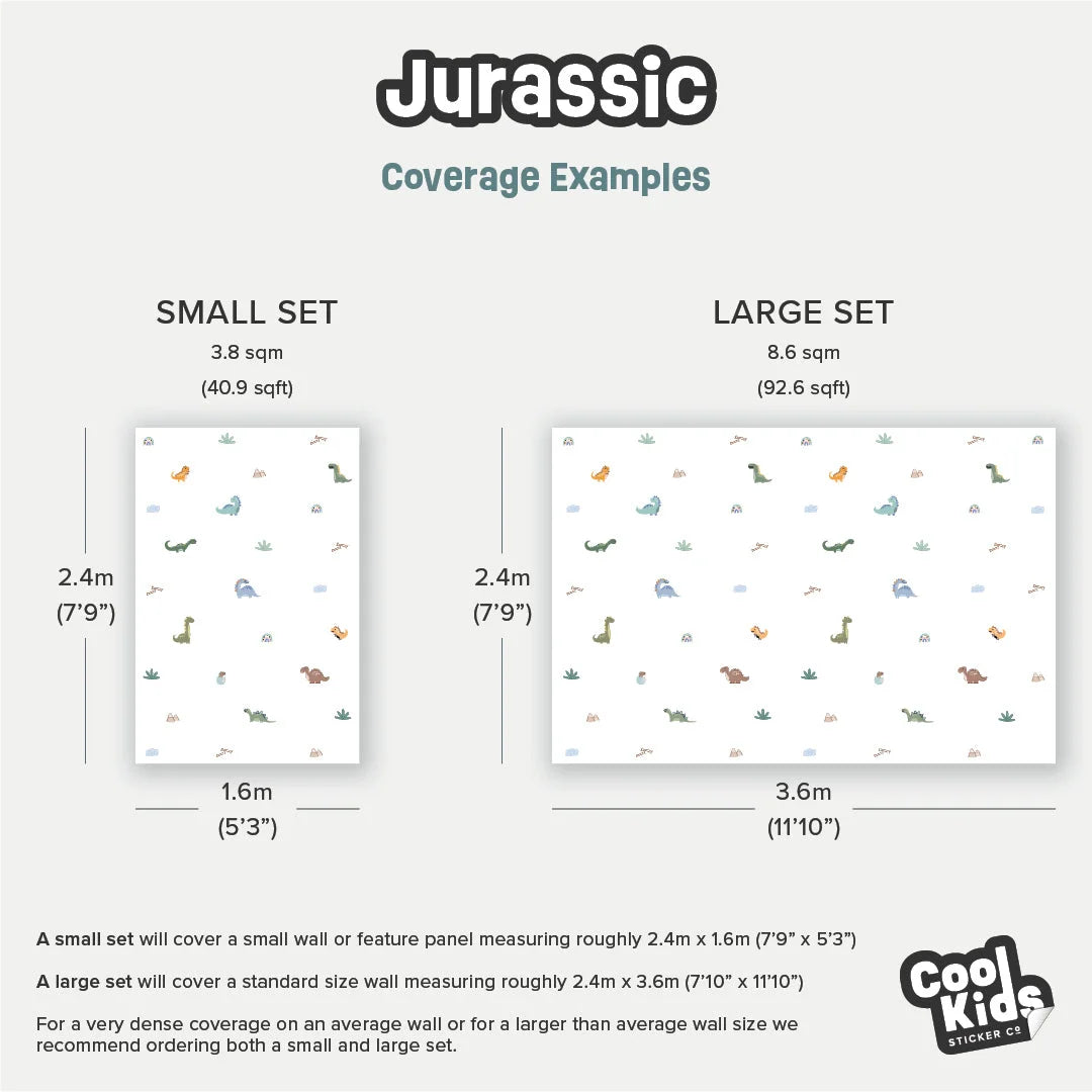 Jurassic Themed Wall Decals - Decals - Animals