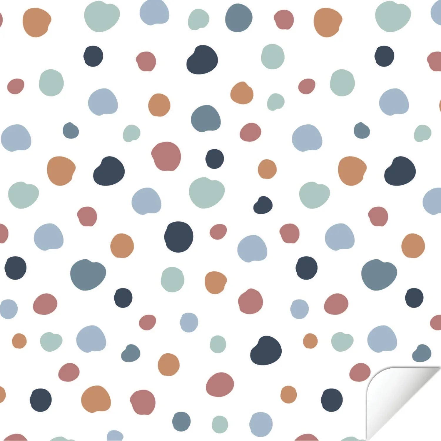 Kallax Shelf Abstract Dots Warm Decal - Furniture Decals