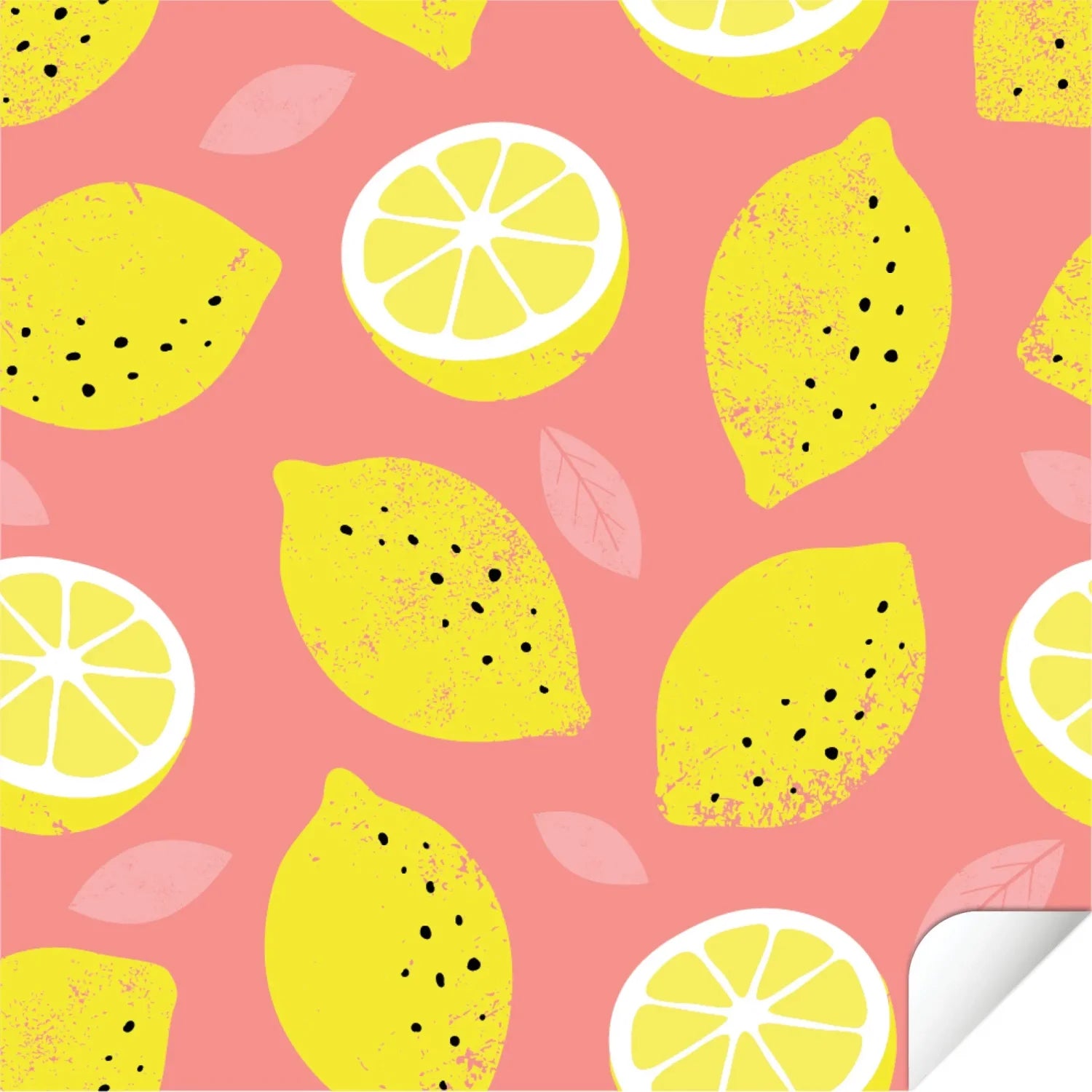 Kallax Shelf Fruity Lemons Decal - Furniture Decals