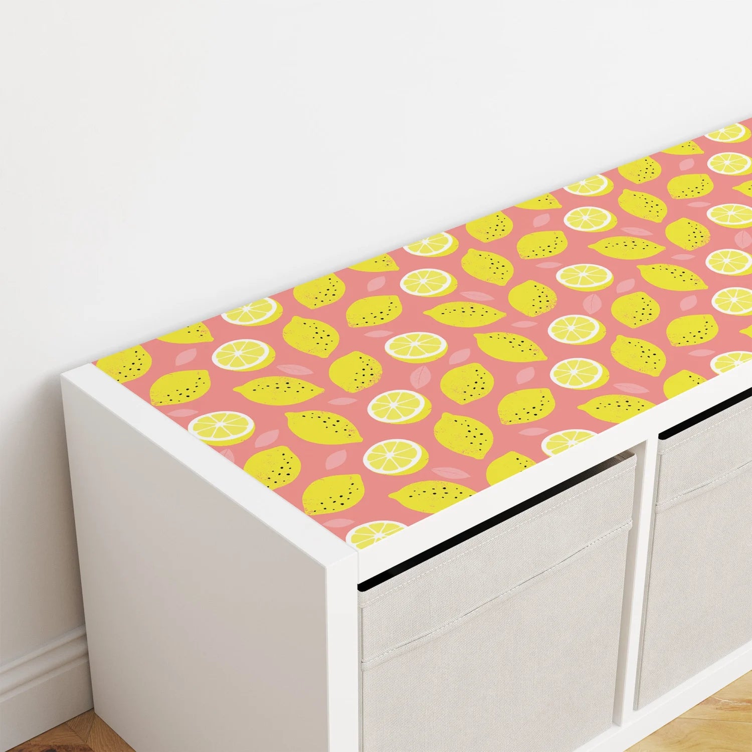 Kallax Shelf Fruity Lemons Decal - Furniture Decals