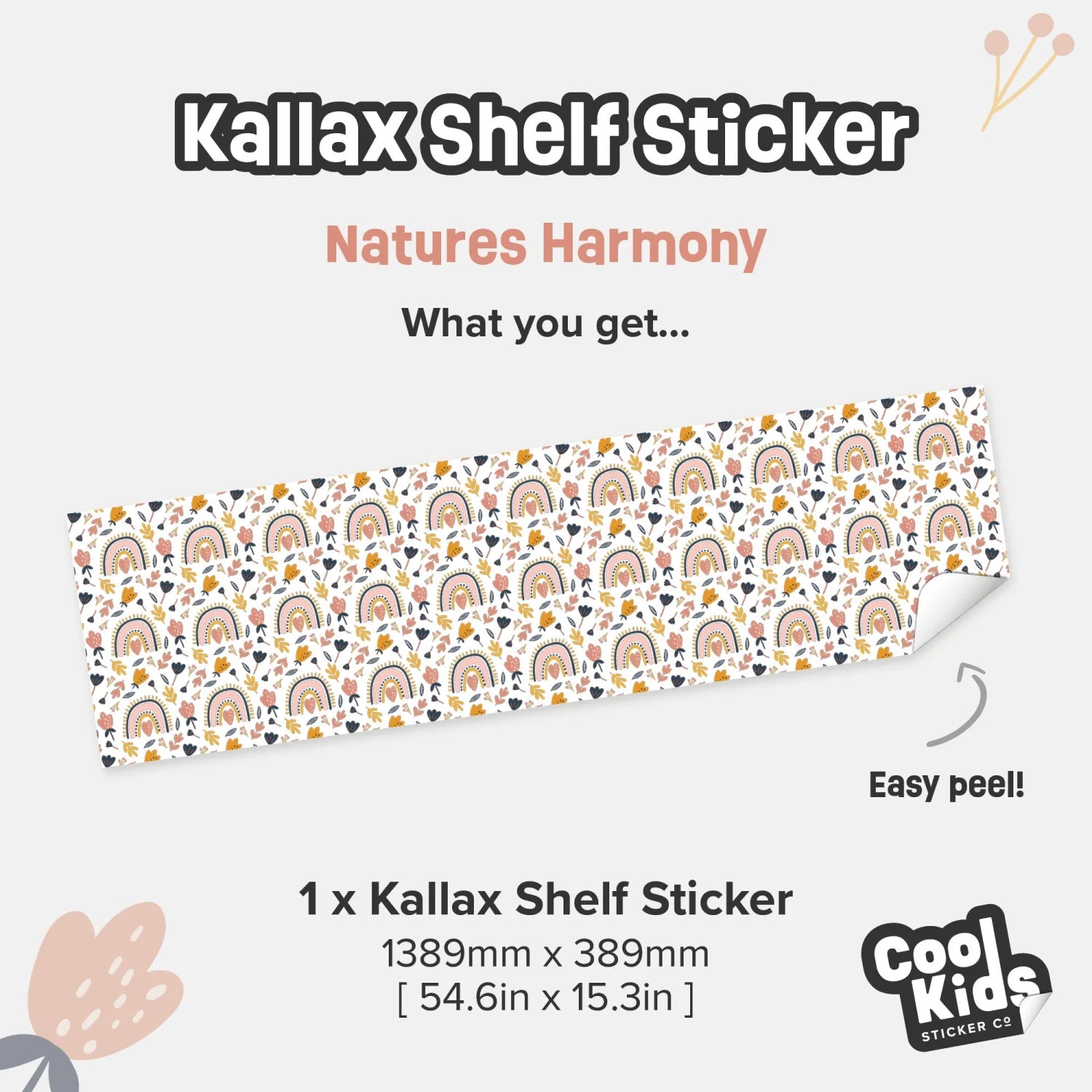 Kallax Shelf Nature’s Harmony Decal - Furniture Decals