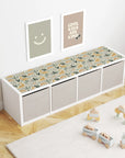 Kallax Shelf Playful Dinos Decal - Furniture Decals