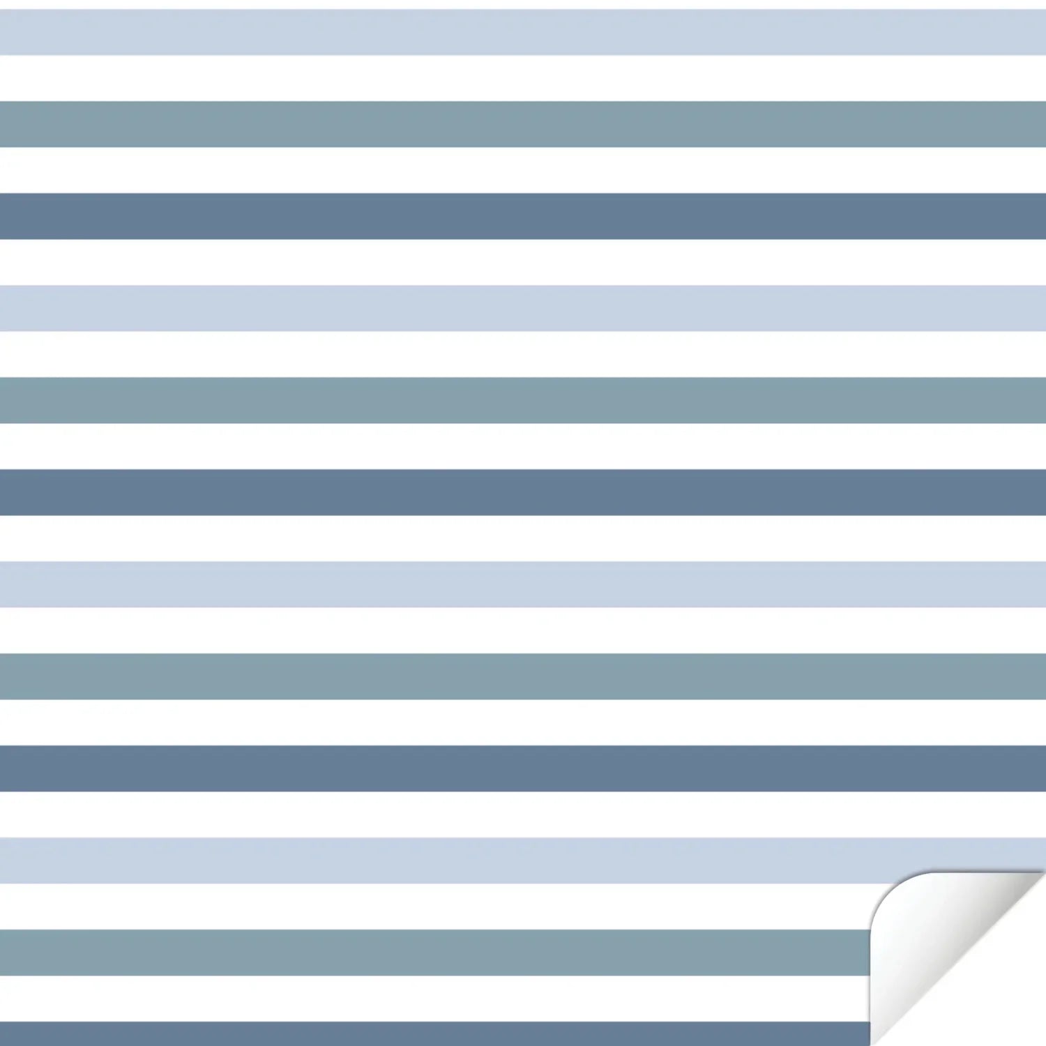 Kallax Shelf Stripes Blue Decal - Furniture Decals - Kallax