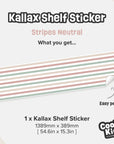 Kallax Shelf Stripes Neutral Decal - Furniture Decals