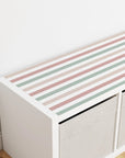 Kallax Shelf Stripes Neutral Decal - Furniture Decals