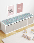 Kallax Shelf Vintage Florals Decal - Furniture Decals