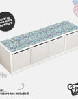 Kallax Shelf Vintage Florals Decal - Furniture Decals