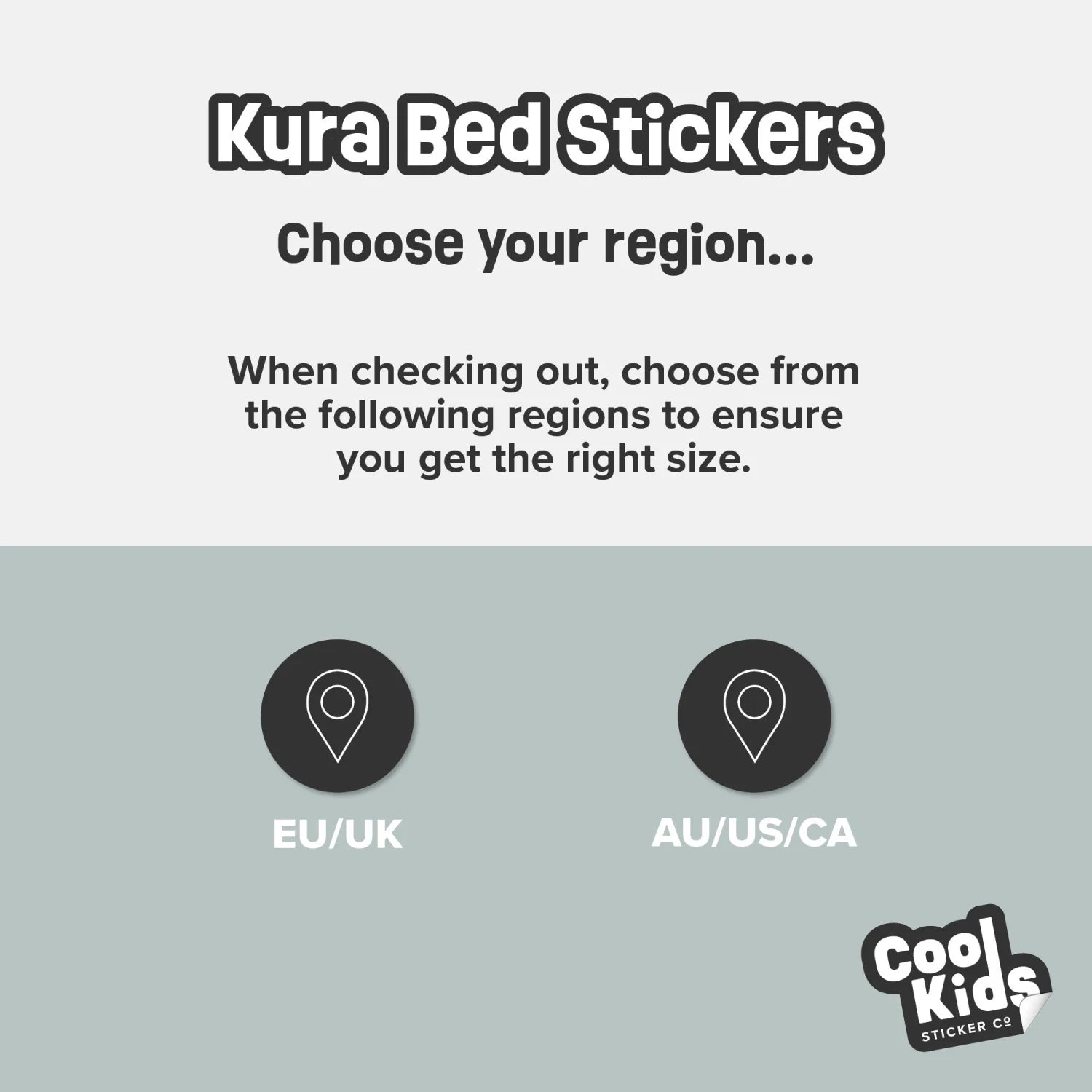 Kura Bed Arcs Neutral Decals - Furniture Decals - Kura Bed