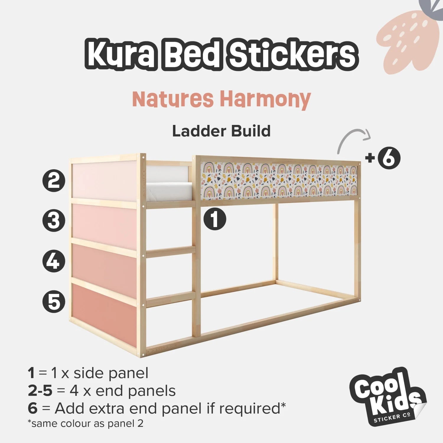 Kura Bed Natures Harmony Decals - Furniture Decals - Kura