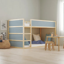 Kura Bed Scallops Blue Decals