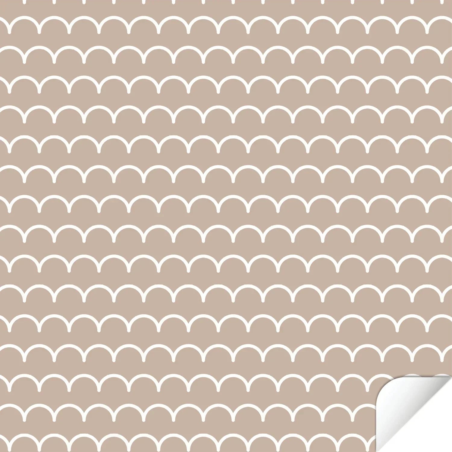 Flisat Table Scallops Neutral Decal - Furniture Decals