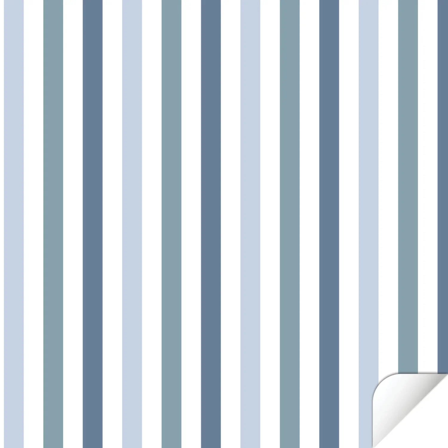 Trofast Tub Stripes Blue Decals - Furniture Decals