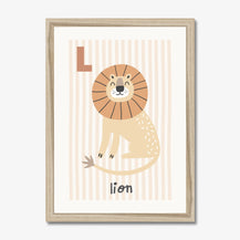 L is for Lion Print
