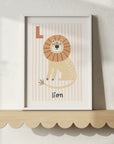 L is for Lion Print - WP1. Wall Prints