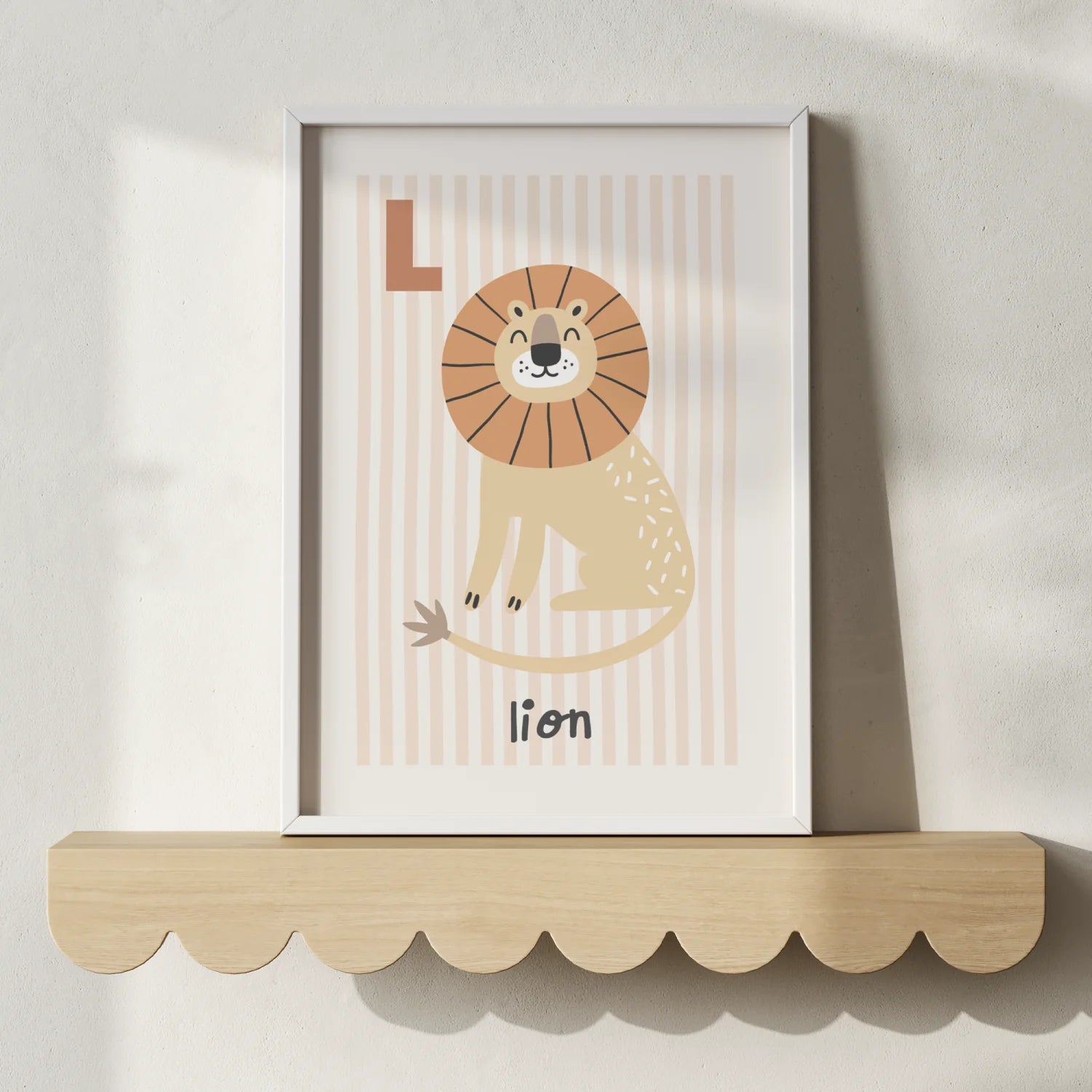 L is for Lion Print - WP1. Wall Prints