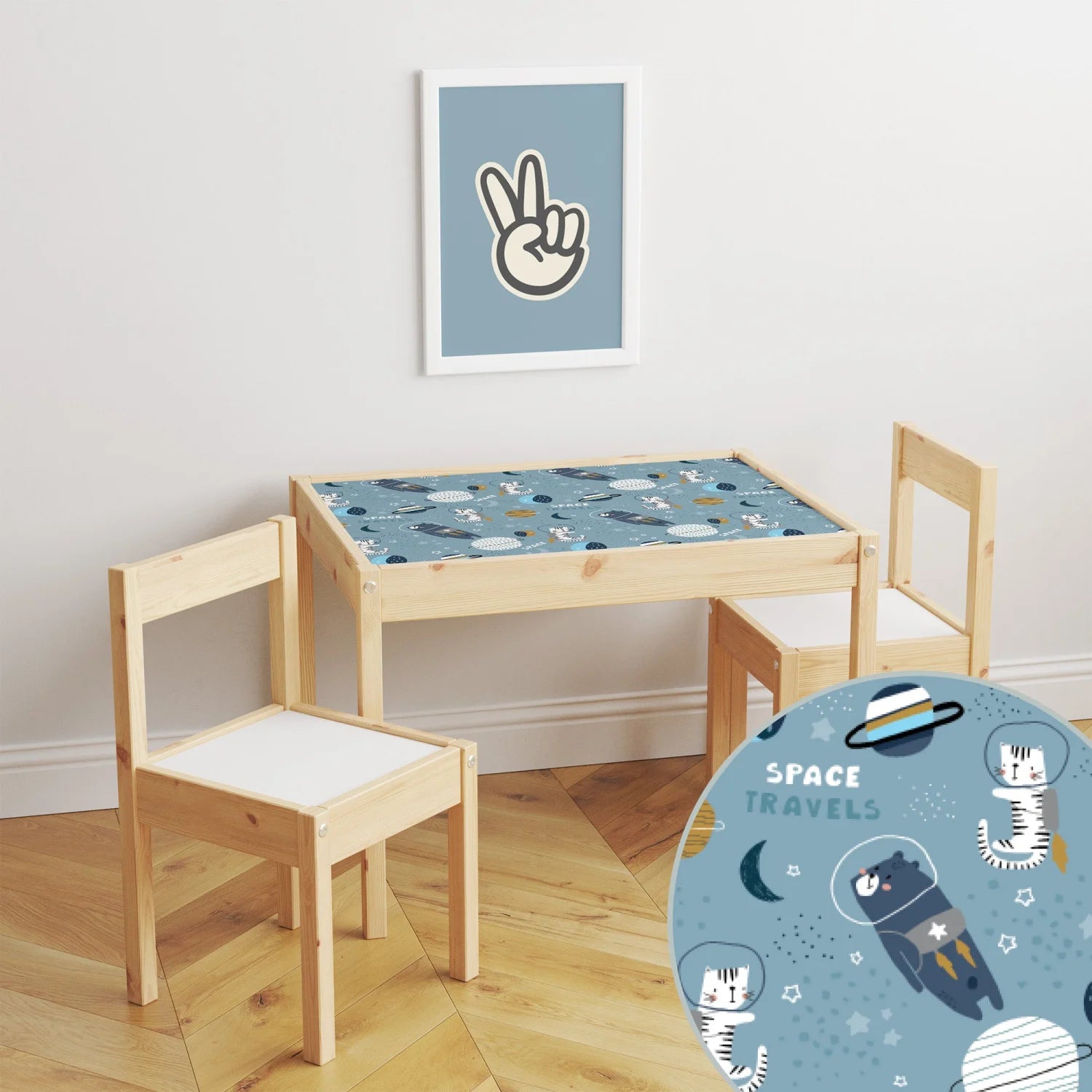 Latt Table Animals In Space Decal DF4.