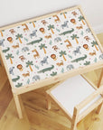 Latt Table Animals on Safari Decal - Furniture Decals