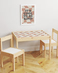 Latt Table Checkers Neutral Decal - Furniture Decals - Latt