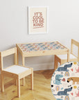 Latt Table Dogs and Paws Decal DF4.