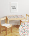 Latt Table Elegant Florals Decal DF4.