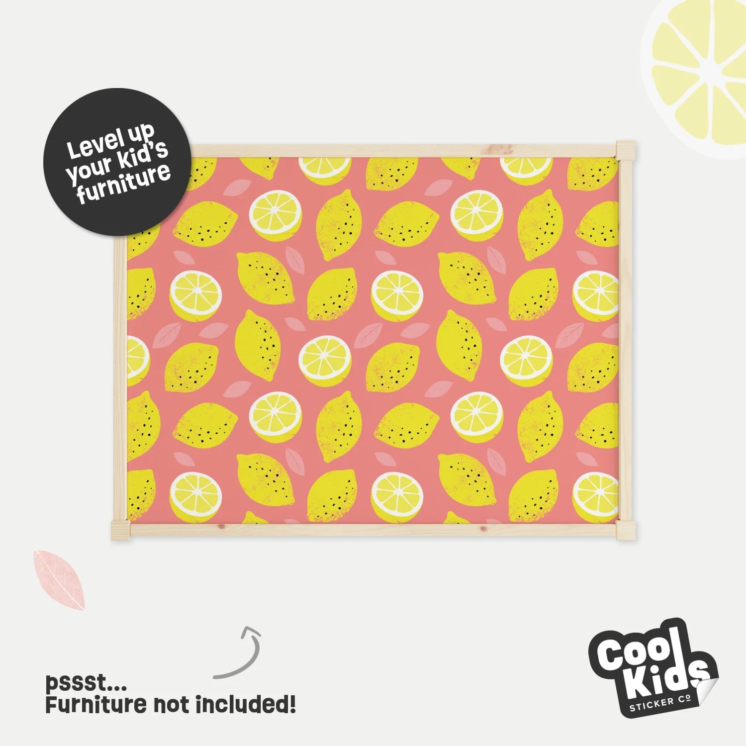 Latt Table Fruity Lemons Decal - Furniture Decals - Latt