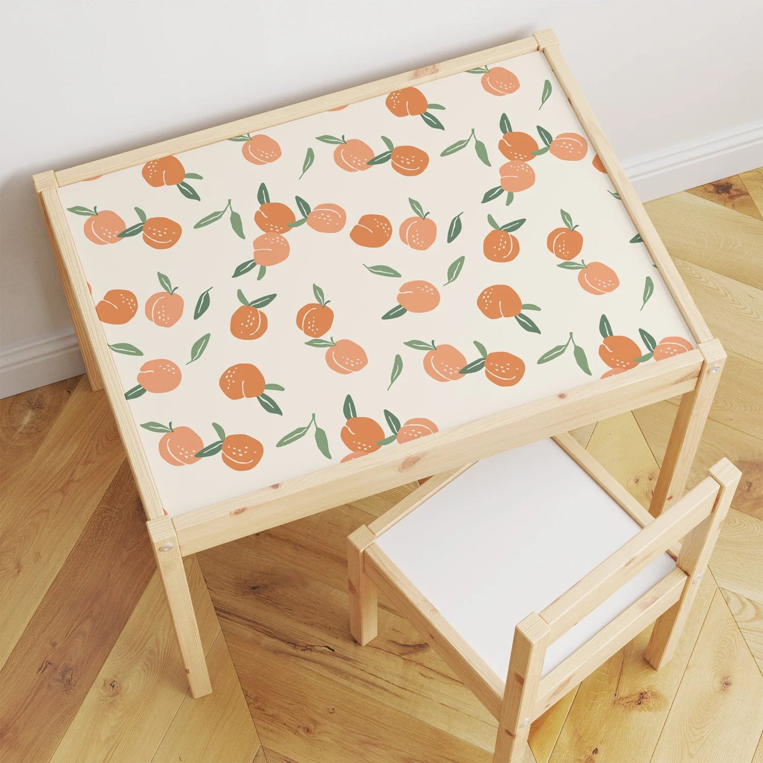 Latt Table Fruity Peaches Decal - Furniture Decals - Latt