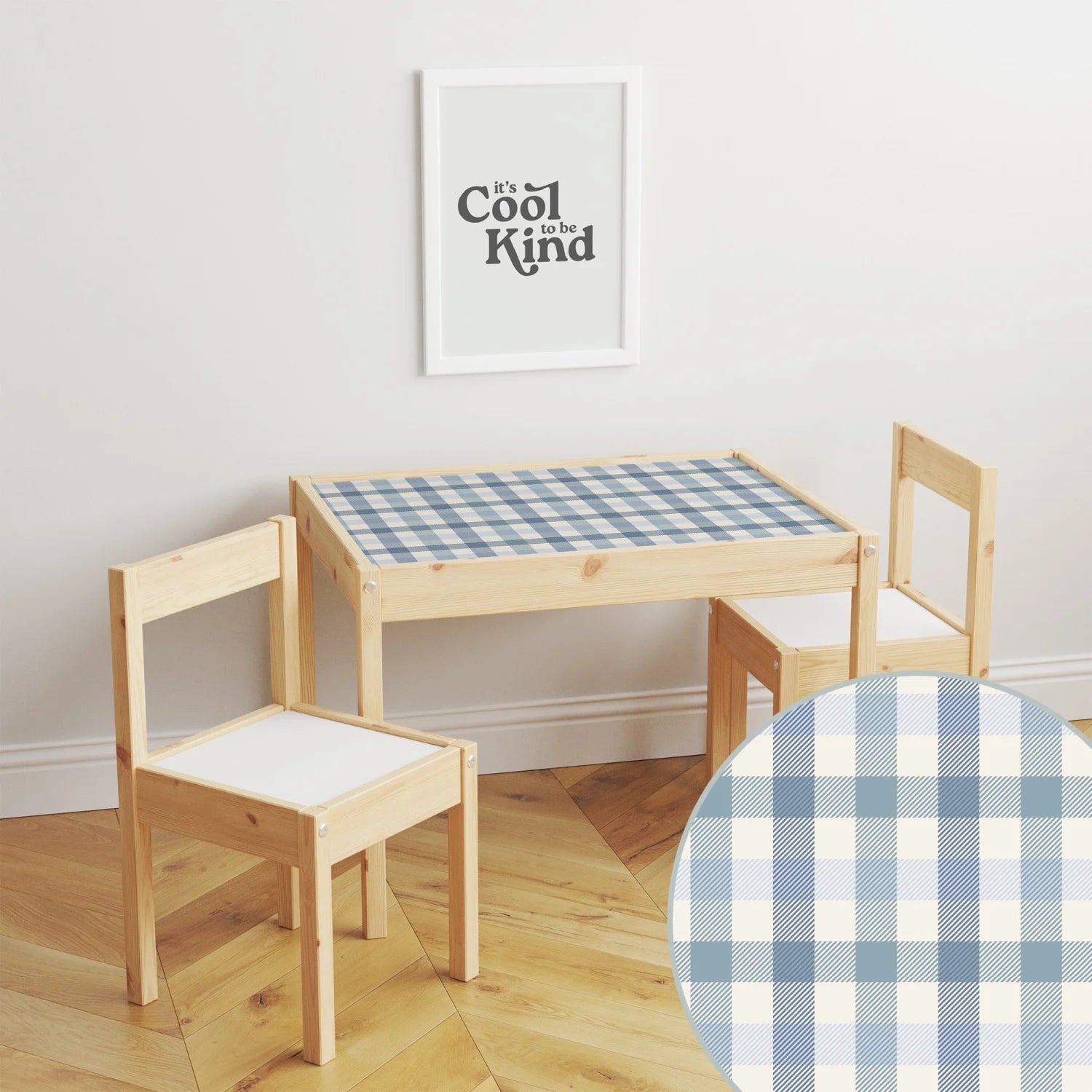 Latt Table Gingham Decal DF4.