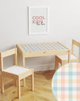 Latt Table Gingham Decal DF4.
