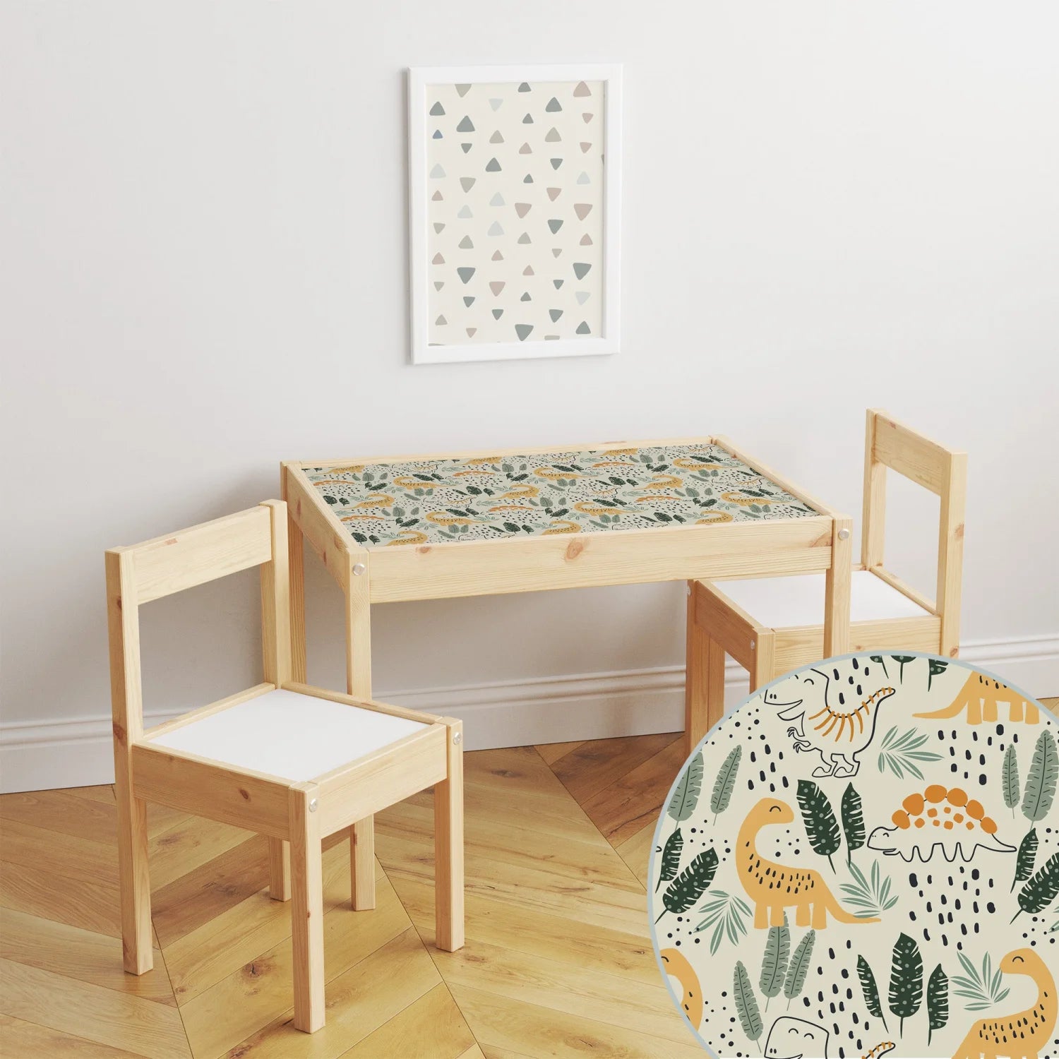 Latt Table Playful Dinos Decal DF4.