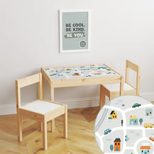 Latt Table Road Map Decal