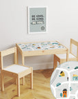 Latt Table Road Map Decal DF4.