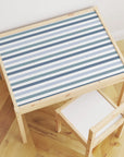 Latt Table Stripes Blue Decal - Furniture Decals - Latt