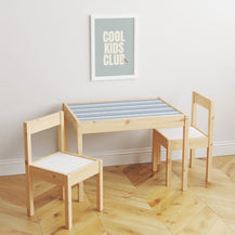 Latt Table Stripes Blue Decal