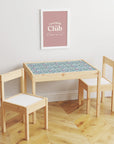 Latt Table Vintage Florals Decal - Furniture Decals - Latt