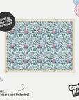 Latt Table Vintage Florals Decal - Furniture Decals - Latt
