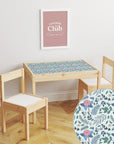 Latt Table Vintage Florals Decal DF4.