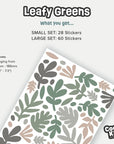 Leafy Greens Wall Decal - Decals - Florals