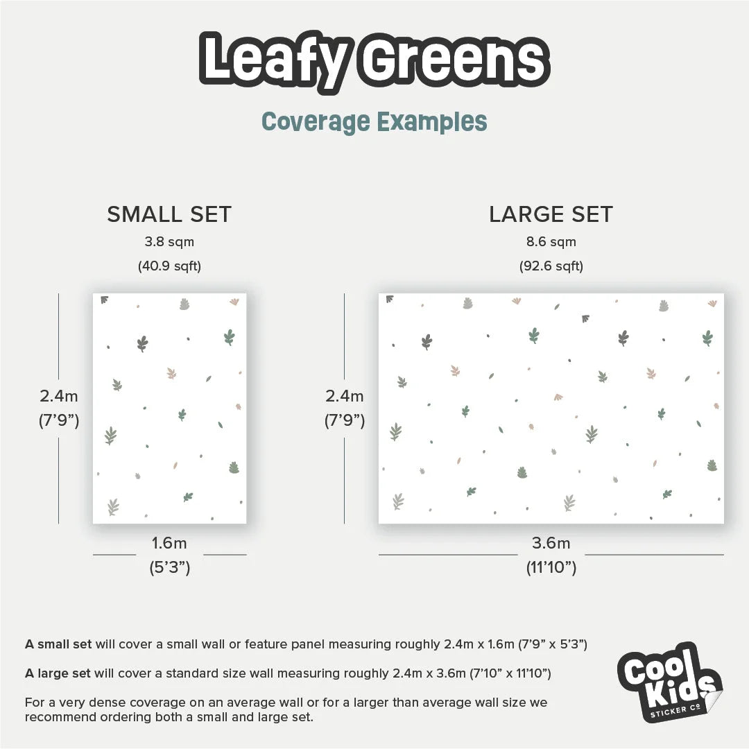 Leafy Greens Wall Decal - Decals - Florals