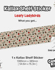 Kallax Shelf Leafy Ladybirds Decal - Furniture Decals