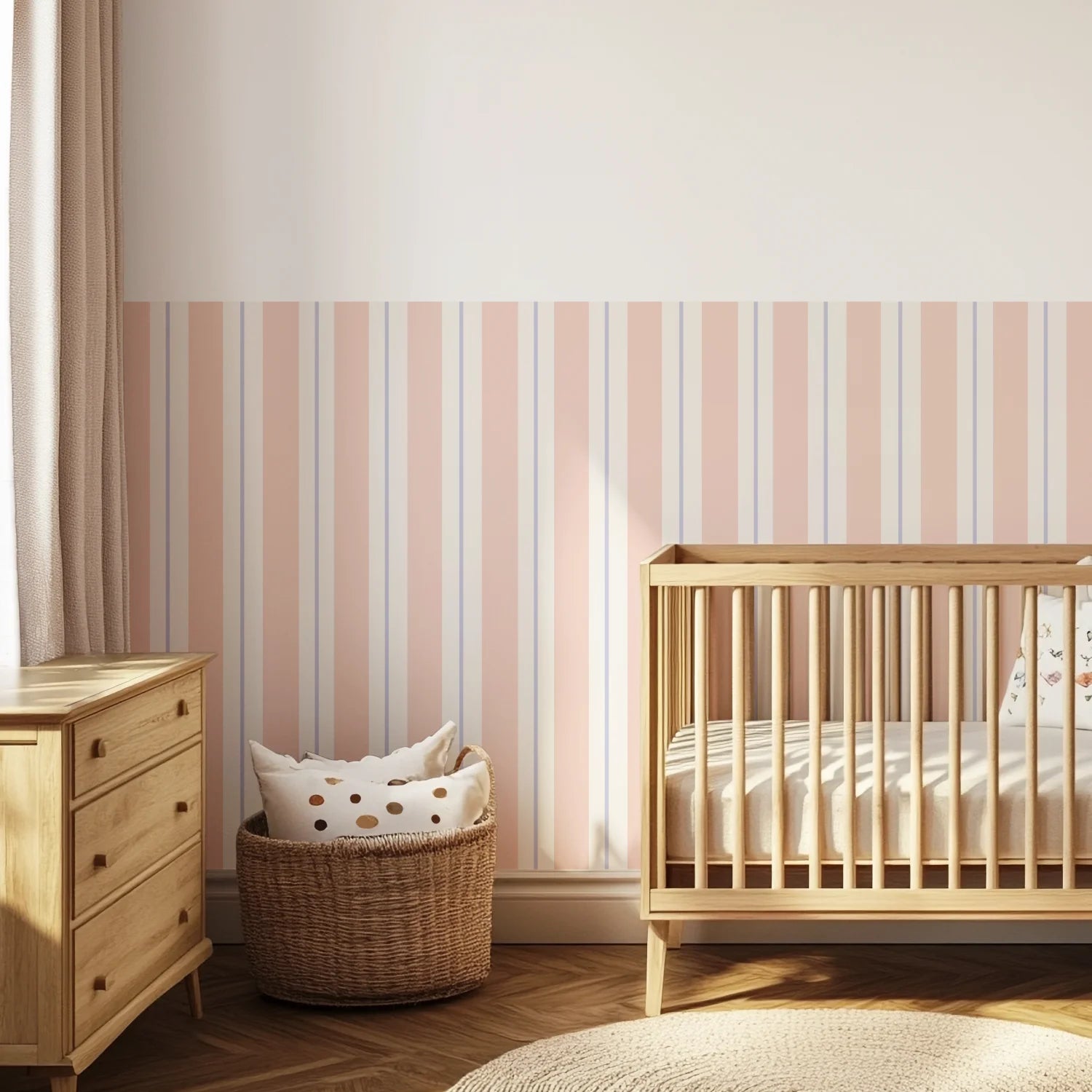 Lines & Stripes Wall Panels - Pink Lavender - DW11.