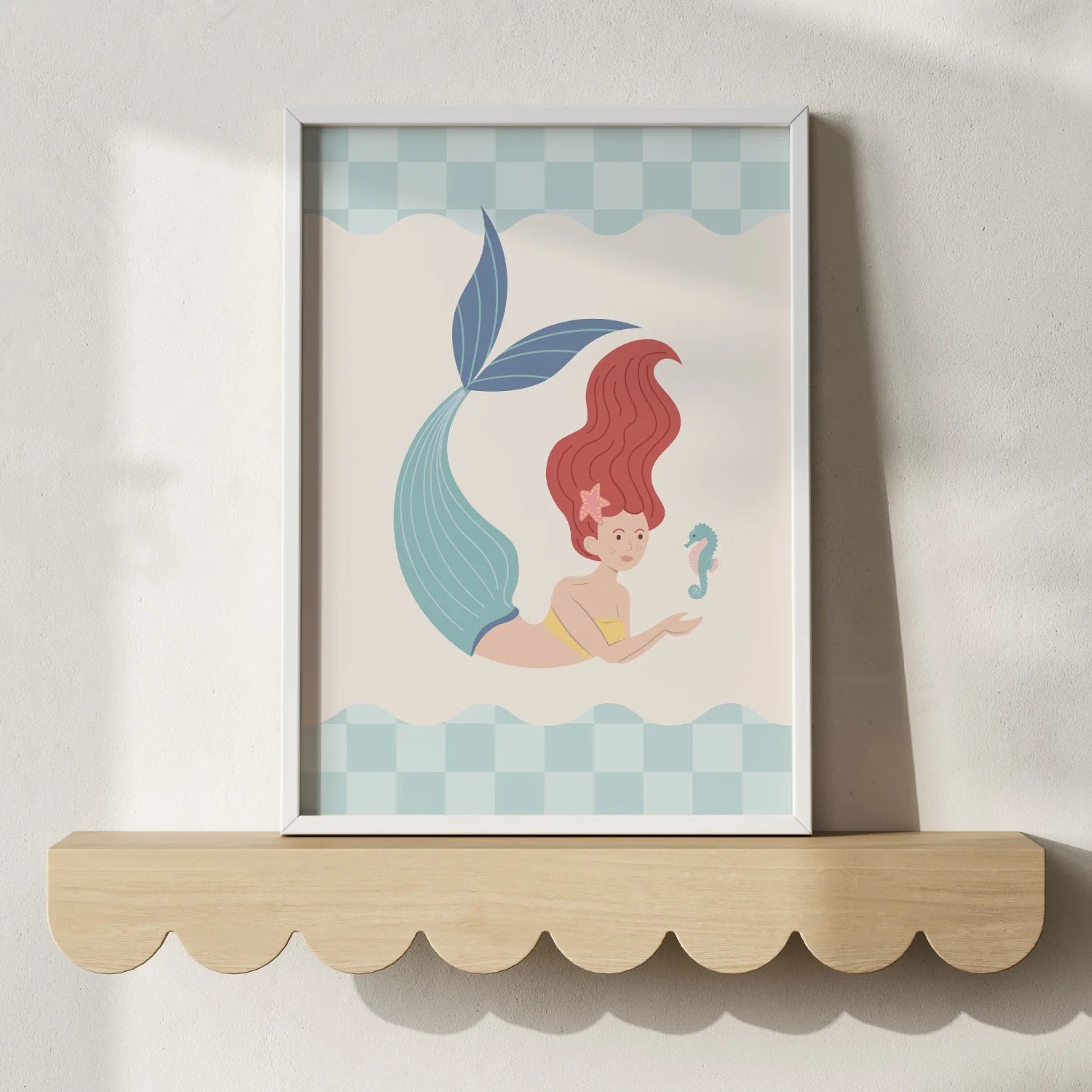 Lulu the Mermaid Print - WP1. Wall Prints