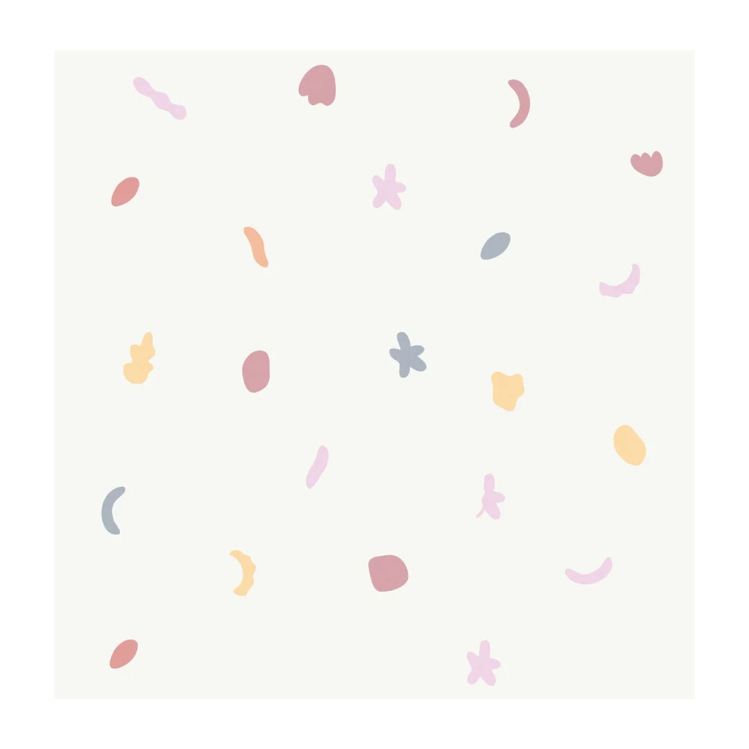 Mixed Shapes Blush Wall Decals - DW1. Shape