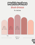 Multi Arches - Blush Breeze - DW12. Arch Decals