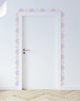 Multi Scalloped Border Decals - Pink & Lavender - DW14.