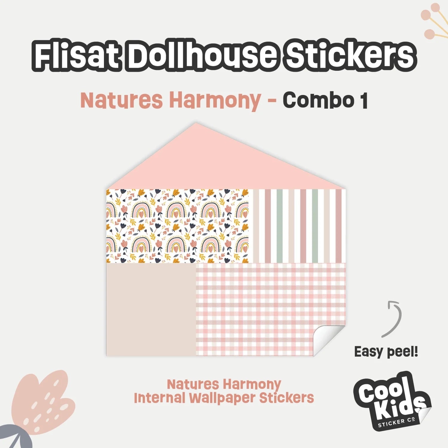 Nature’s Harmony Flisat Dollhouse Decals - Furniture