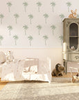 Neutral Palm Wall Decals - Pattern - DW2. Floral